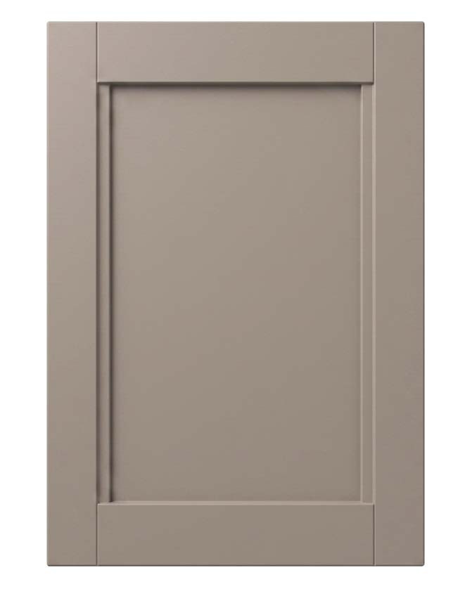 Amalia framed panel front in taupe